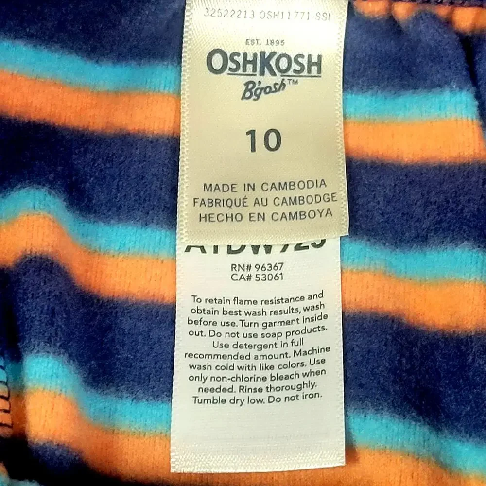 Osh Kosh B'gosh Fall Pajamas‎ Size 10 NWT